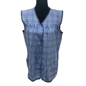 Vintage 1970's Apron w/ Pocket Artist Creation Farmhouse Cottage Art